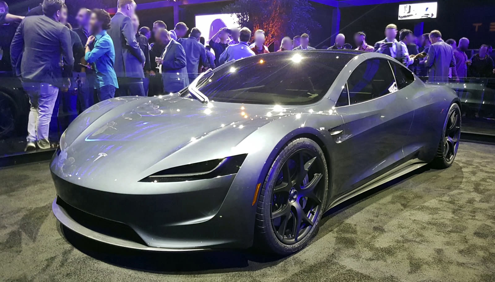 Tesla Roadster prototype at its 2017 launch event